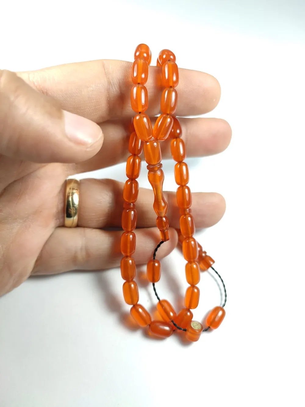 Hayyani̇ Usta İşi̇ İmzalı Mühürlü Zar Kehri̇bar küçük resim 5