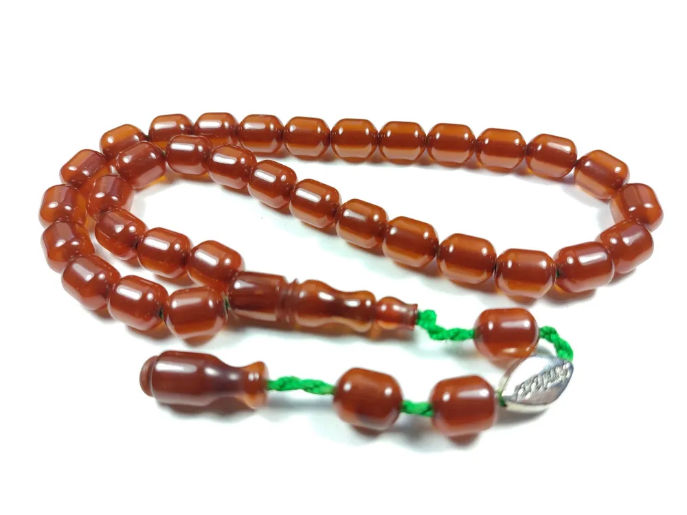 Şükrü Baba Usta İşi̇ İmzalı Mühürlü Renk Almaya Başlamış  Sıkma Kehri̇bar küçük resim 3