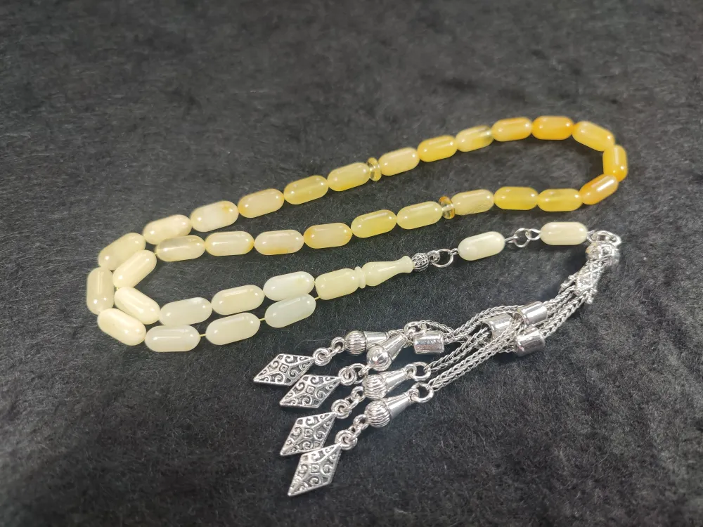 Gümüş Püsküllü 13.80 Gr. Orji̇nal Krali̇çe Baltık Kaya Damla Kehri̇bar