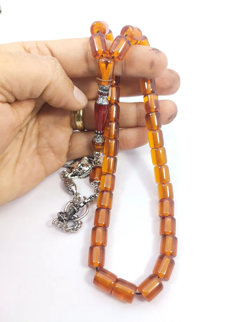 Zeyn Usta Eseri̇ 925 Ayar Gümüş Nakkaş  Alman Faturan küçük resim 5