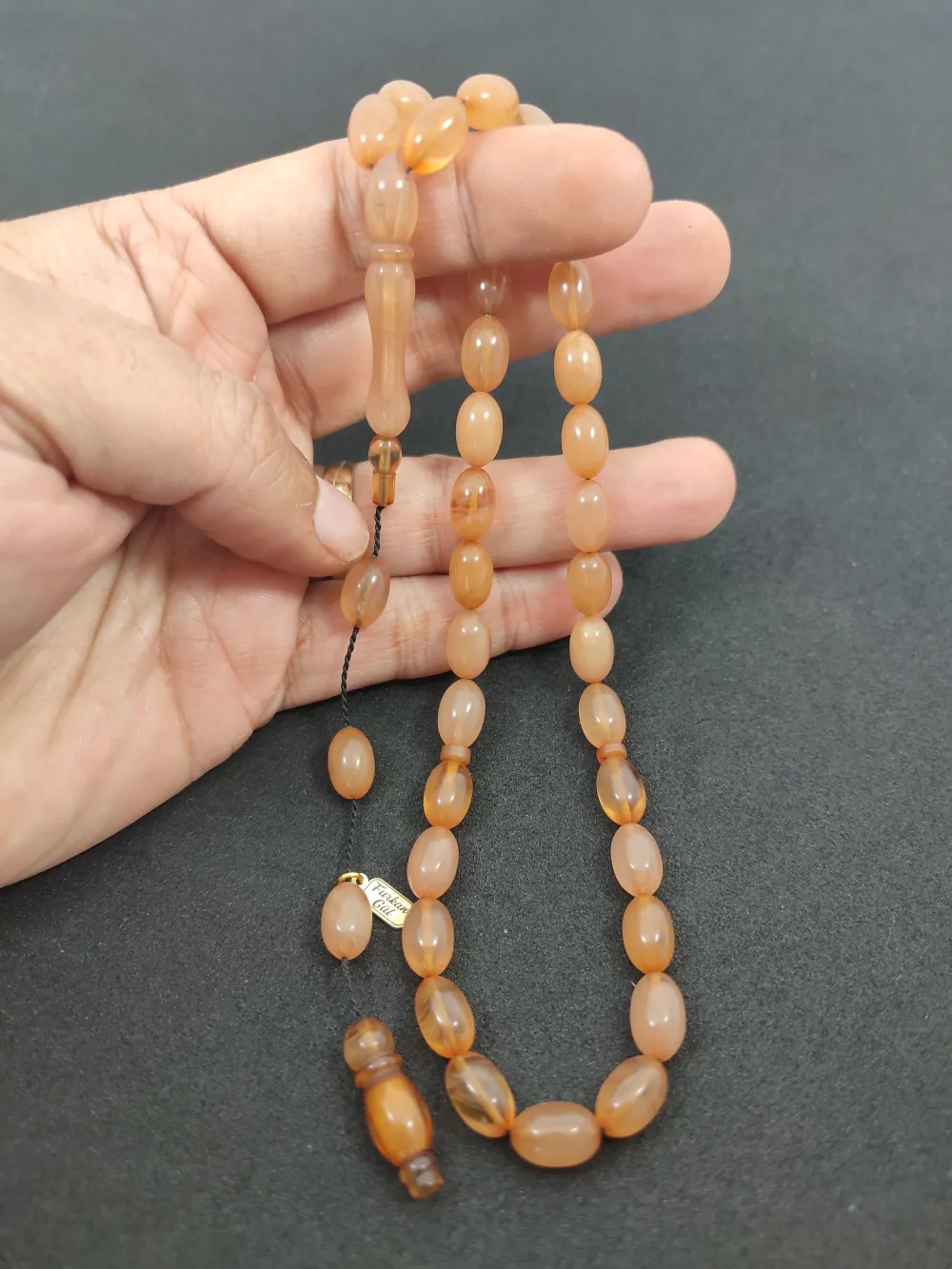 Furkan Gül Usta Eseri̇ 0.6 Şeffaf Deli̇m Çi̇ft Kat Ci̇lalı Sıkma Kehri̇bar küçük resim 4