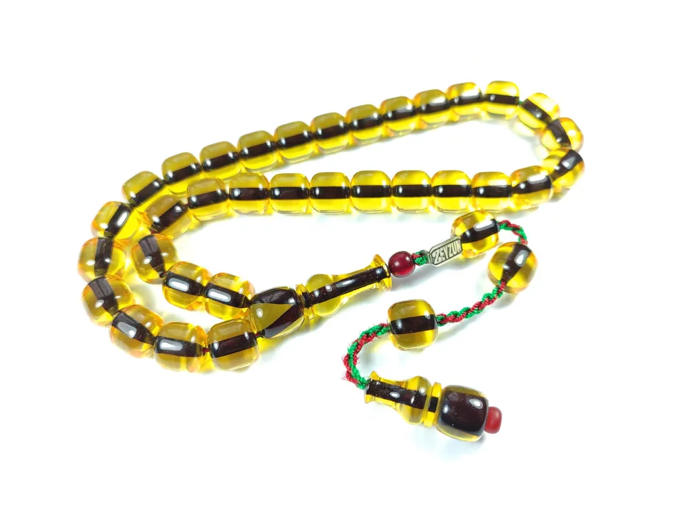 Mahmud Zeyzun Usta İşi̇ İmzalı Mühürlü (İmzası Gümüştür) Sıkma Kehri̇bar Kopyası küçük resim 2