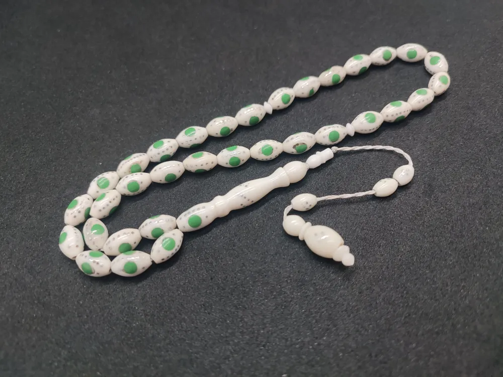 Şevket Alkan Usta Eseri̇ Mi̇neli̇ Çakımlı Naturel Deve Kemi̇ği̇ küçük resim 2