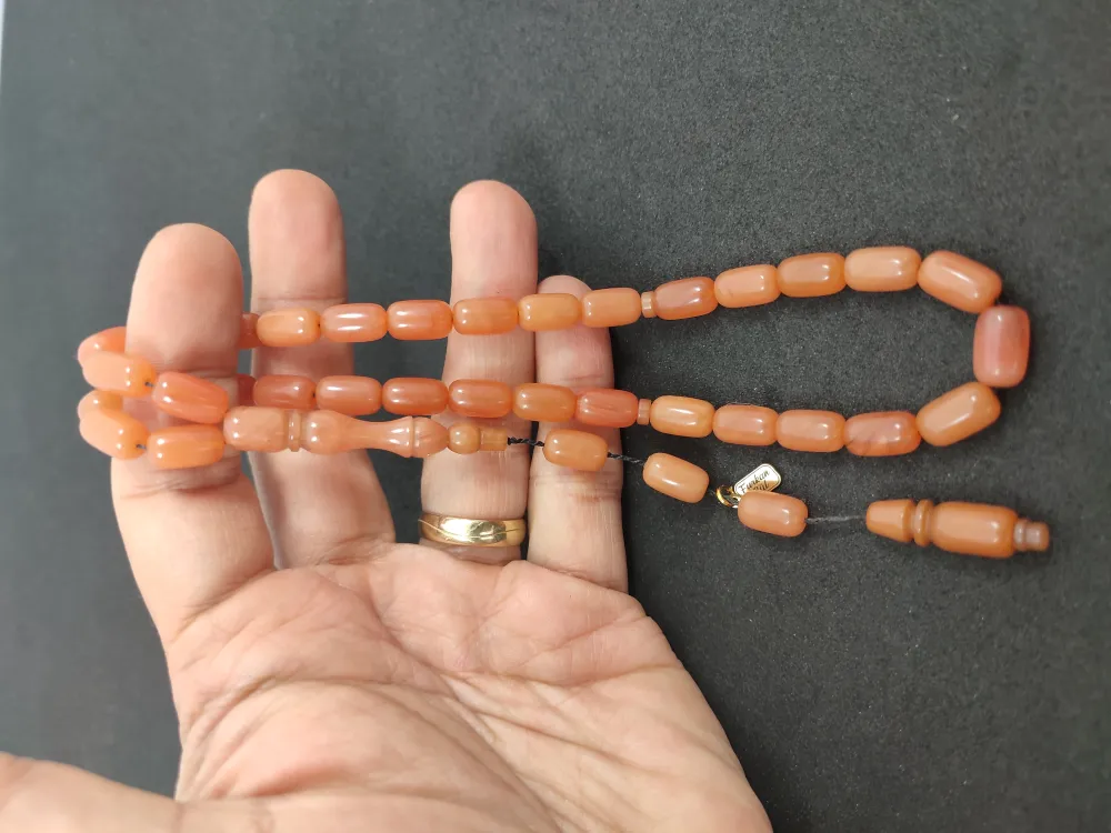 Furkan Gül Usta Eseri̇ 0.6 Şeffaf Deli̇m Çi̇ft Kat Ci̇lalı Sıkma Kehri̇bar küçük resim 4