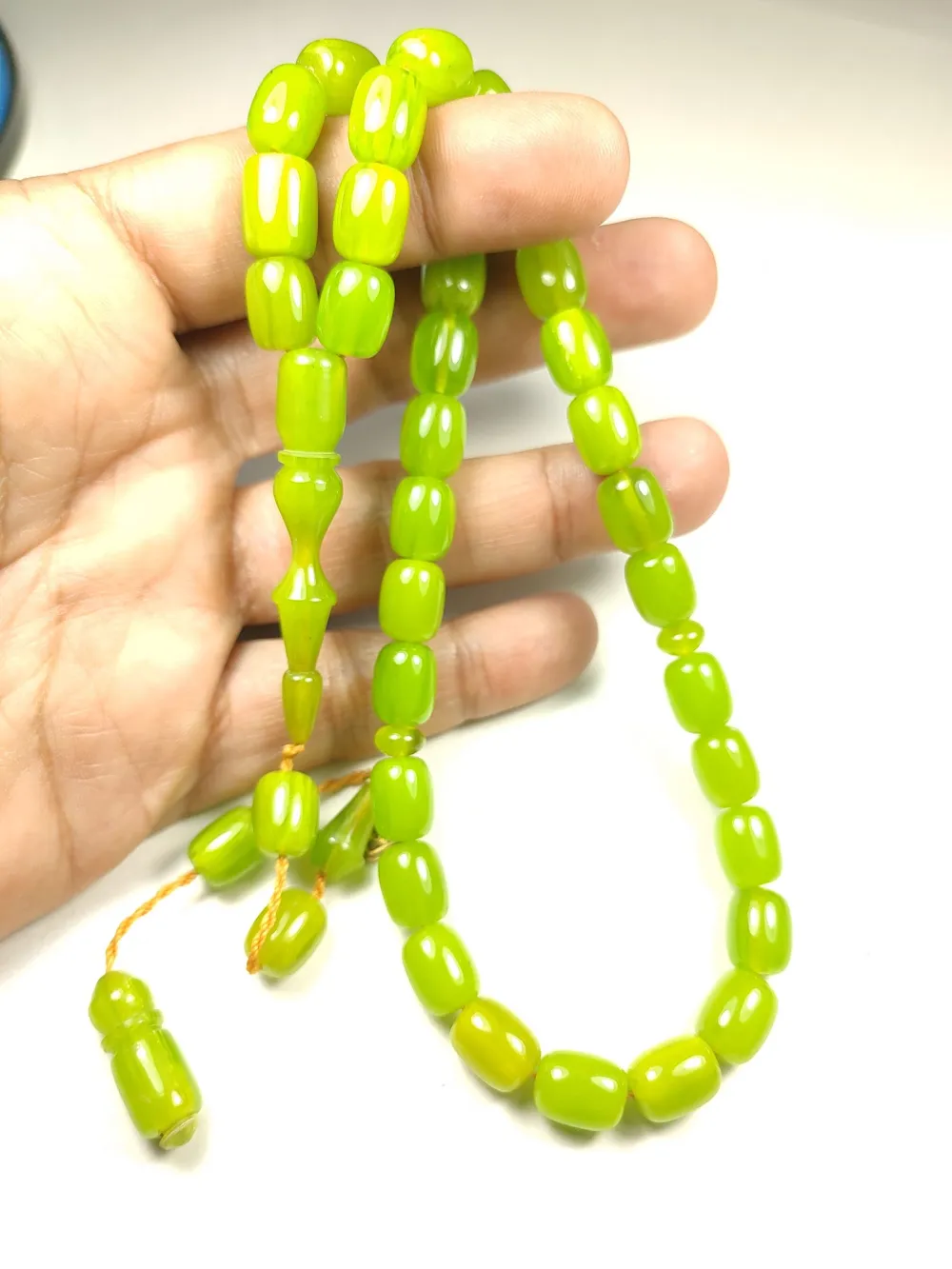 Hali̇l Hi̇lmi̇ Usta Eseri̇ İmzalı Aykırı Renk Sıkma Kehri̇bar küçük resim 4