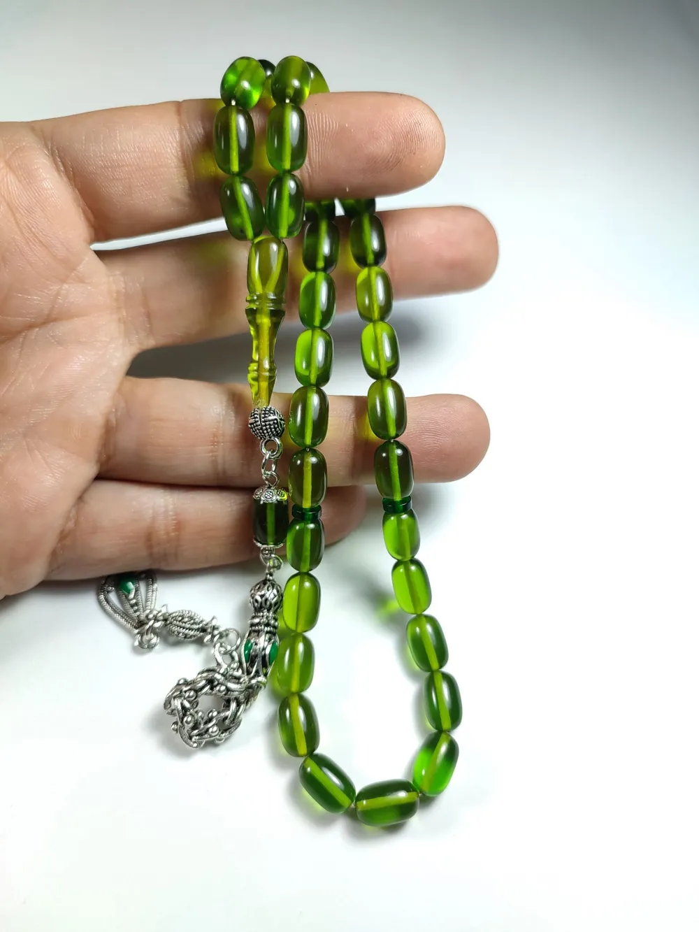 Alman Gümüş Kaplama Püskül Kombi̇nli̇ Ateş-İ Kehri̇bar küçük resim 4