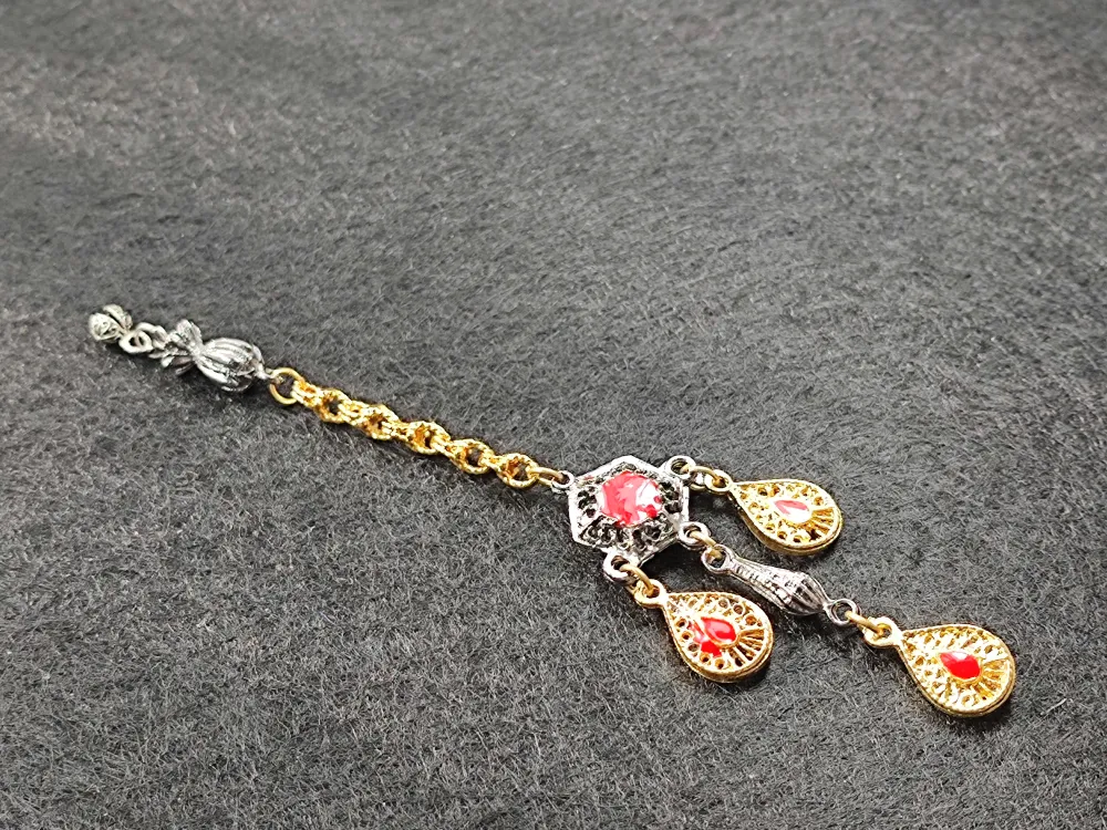 Usta İşçi̇li̇kli̇ Gümüş Kaplama Tesbi̇h Püskülü küçük resim 2