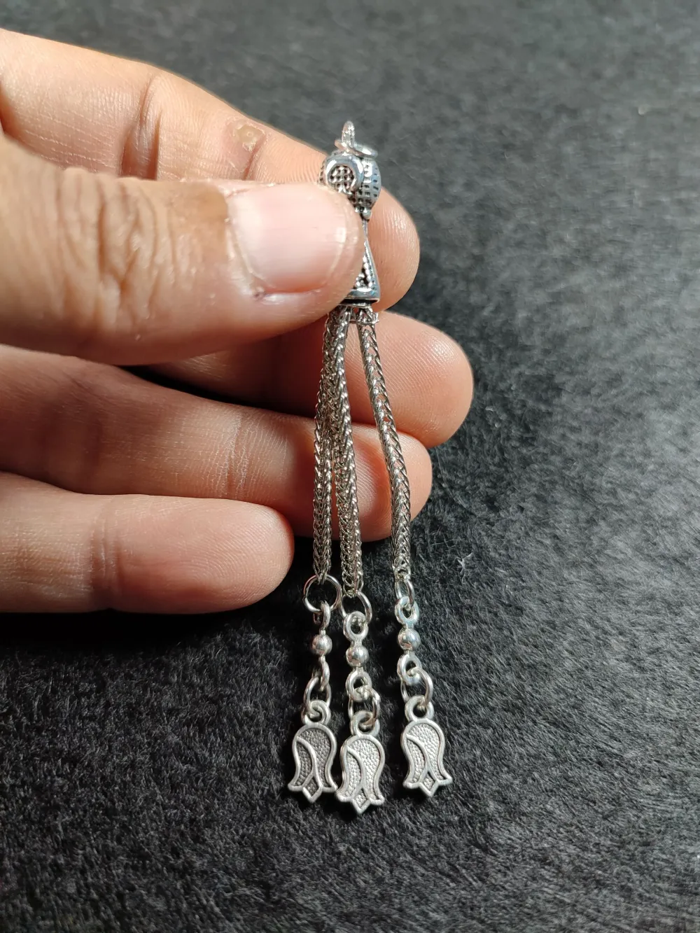 Alman Gümüş Tesbi̇h Püskülü küçük resim 2