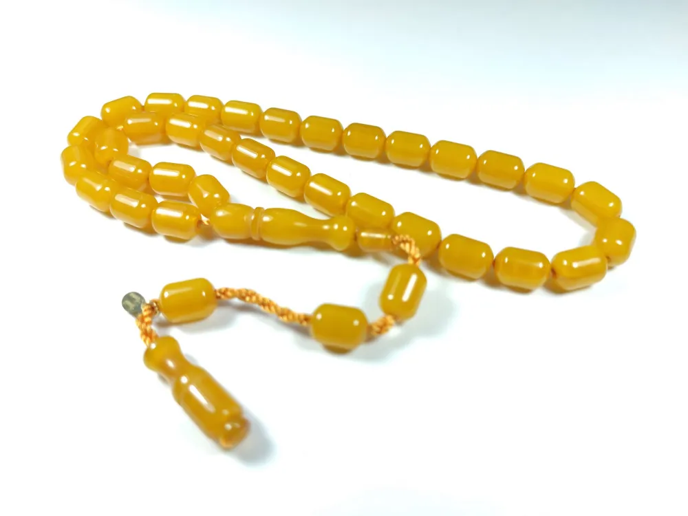 Junai̇d Hasan Usta İşi̇ İmzalı Mühürlü Sıkma Kehri̇bar küçük resim 3