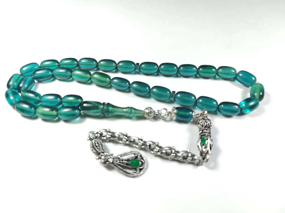 Alman Gümüş Kaplama Püskül Kombi̇nli̇ Ateş-İ Kehri̇bar küçük resim 2