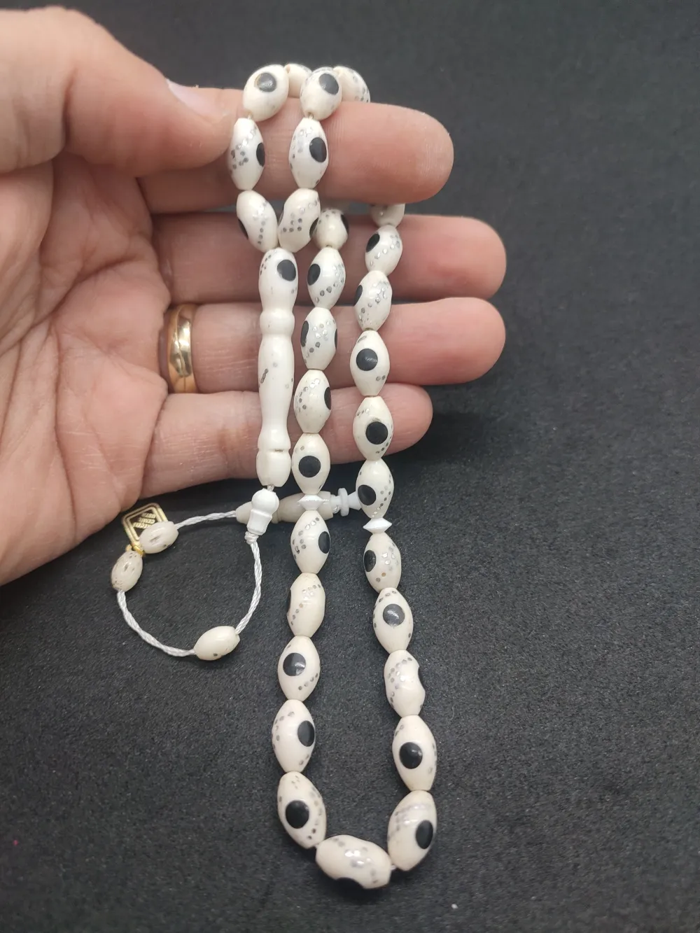 İskeçeli̇ Cemi̇l Usta Eseri̇ Bronz Çakımlı Mi̇neli̇  Deve Kemi̇ği̇ küçük resim 5