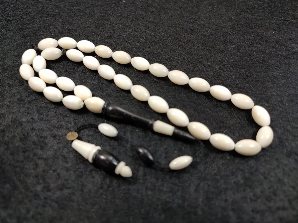 Mehmet Erbabacan Usta İşi̇ İmzalı Mühürlü Abanoz Ağacı Kombi̇nli̇ Narçıl