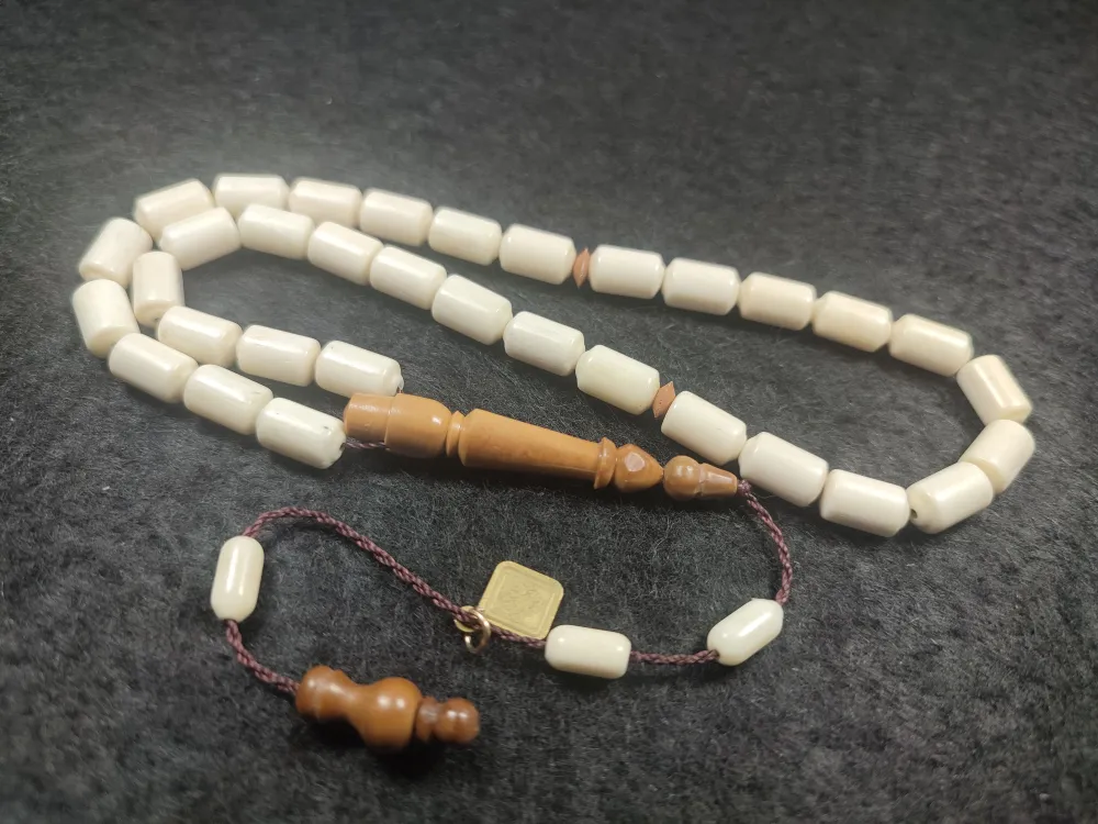 İskeçeli̇ Cemi̇l Usta İmzalı Kuka Kemi̇ği̇ Kombi̇nli̇ Bali̇na Kemi̇ği̇ küçük resim 3