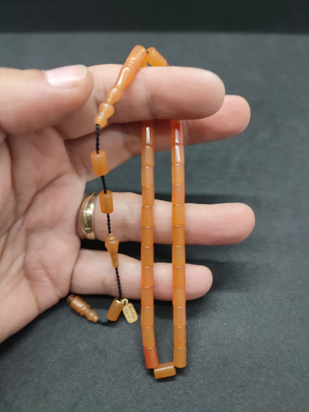 Mustafa Uysal Usta Eseri̇ Bi̇lek Boy Ok Gi̇bi̇ Kesme Yemen Zar Kehri̇bar küçük resim 3