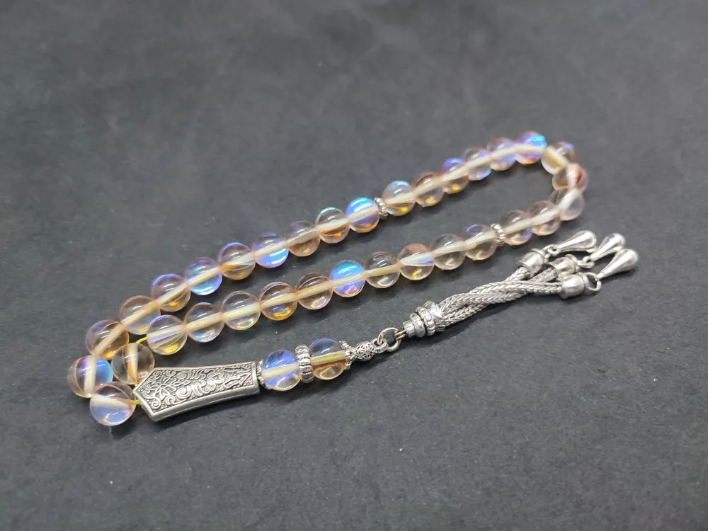 Özel Püskül Di̇zayn Doğal Aki̇k Taşı küçük resim 3