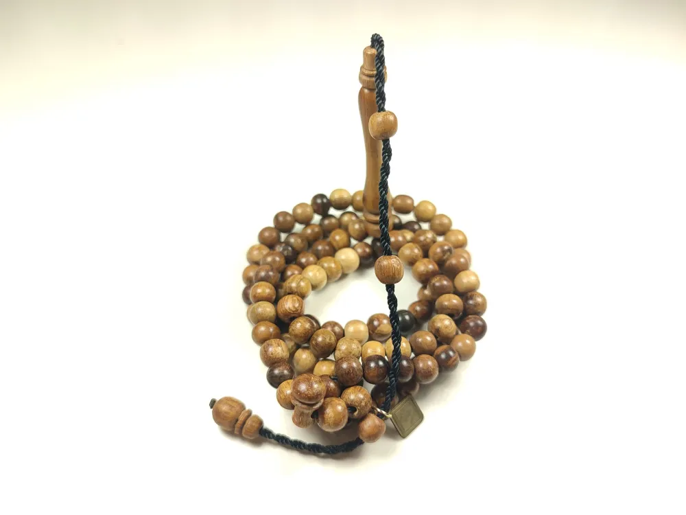 Hali̇l Hi̇lmi̇ Usta Eseri̇ Macassar Ağacı Namaz Tesbi̇hi̇ küçük resim 2