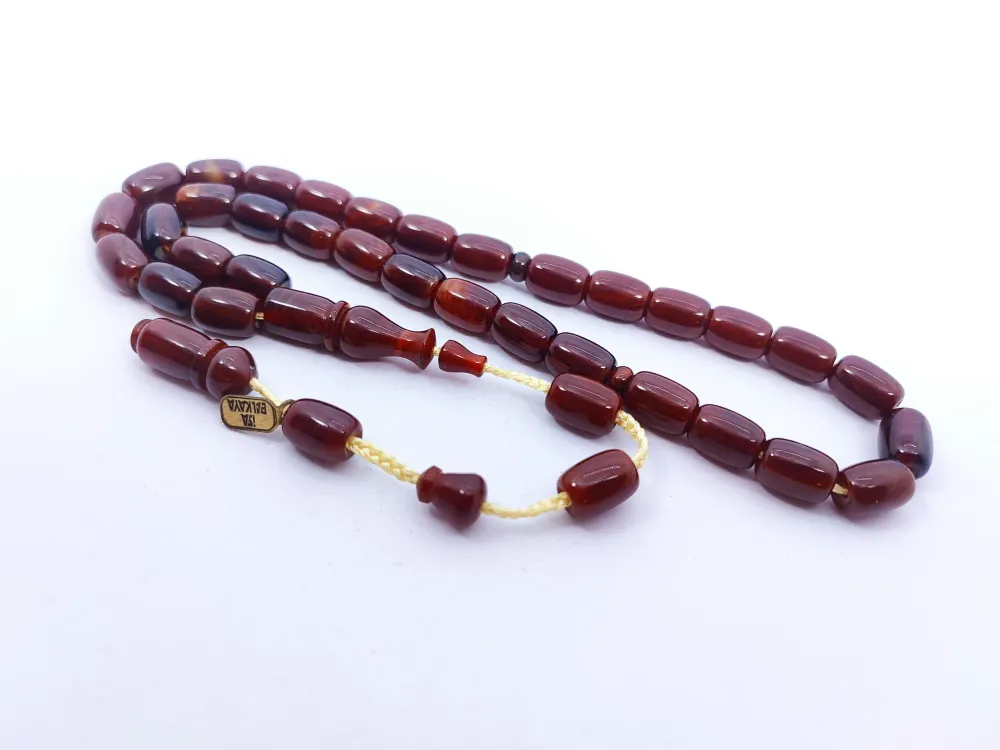 İsa Balkaya Eseri̇ Koni̇k Deli̇m(Eski̇ Usul) 12 Kat İpe Di̇zi̇li̇ Eski̇ Sıkma Kehri̇bar küçük resim 2