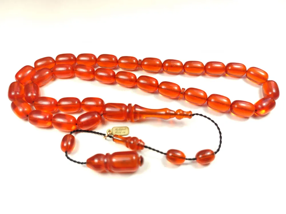 Mehmet Mercan Usta Eseri̇ İmzalı Aykırı Renk Ateş Kehri̇bar küçük resim 2