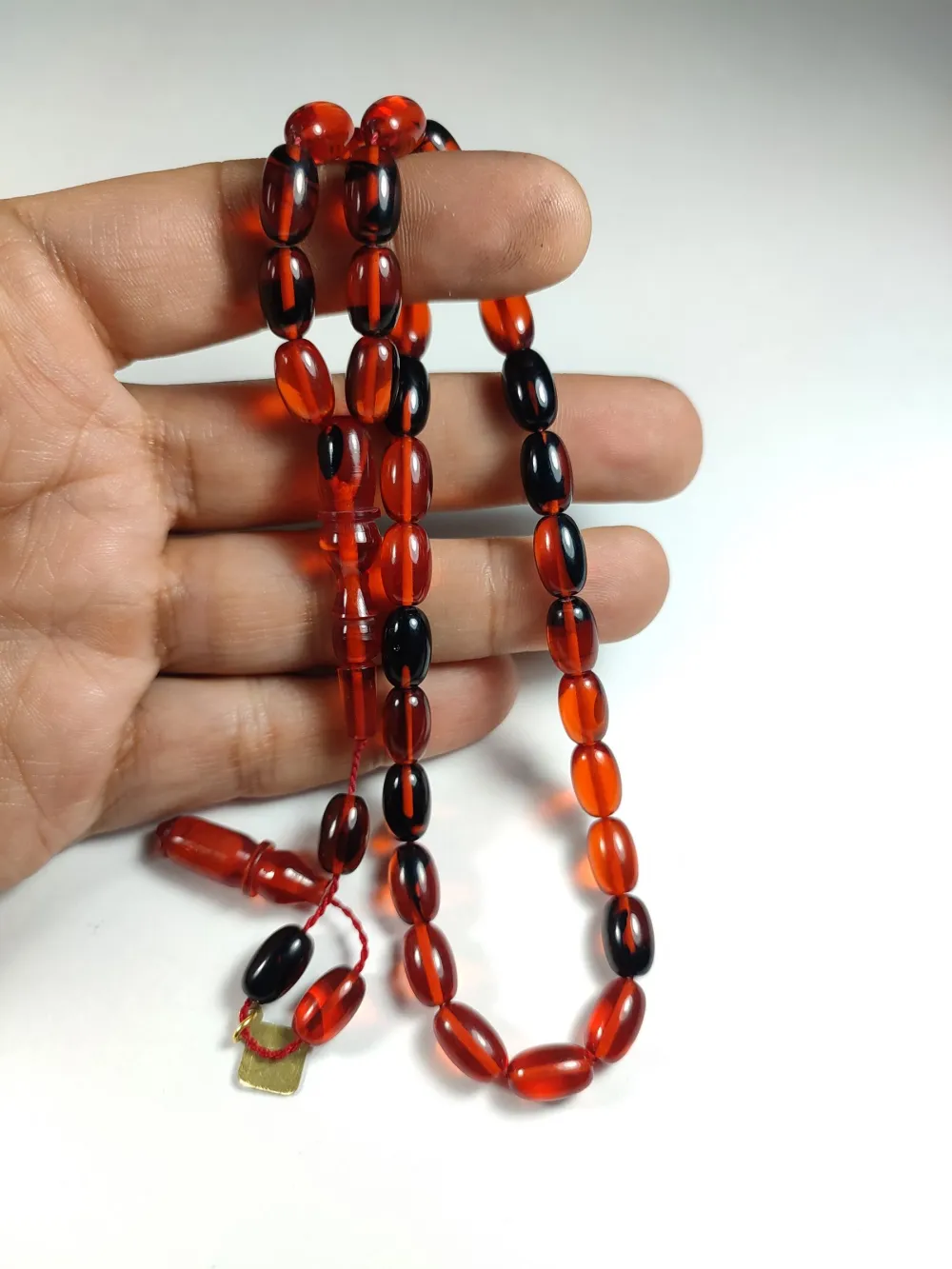 İskeçeli̇ Cemi̇l Usta İşi̇ İmzalı Sıkma Kehri̇bar küçük resim 4