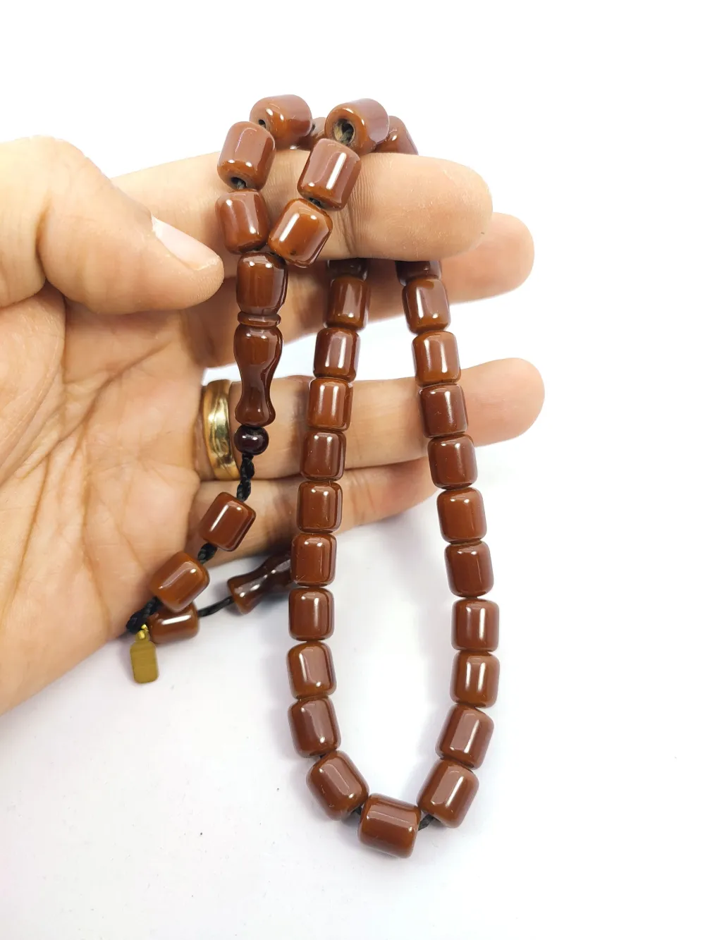 Muhammed Dabbas Usta Eseri̇ Osmanlı Torunu (Osmanlıya En Yakın) Sıkma Kehri̇bar küçük resim 5