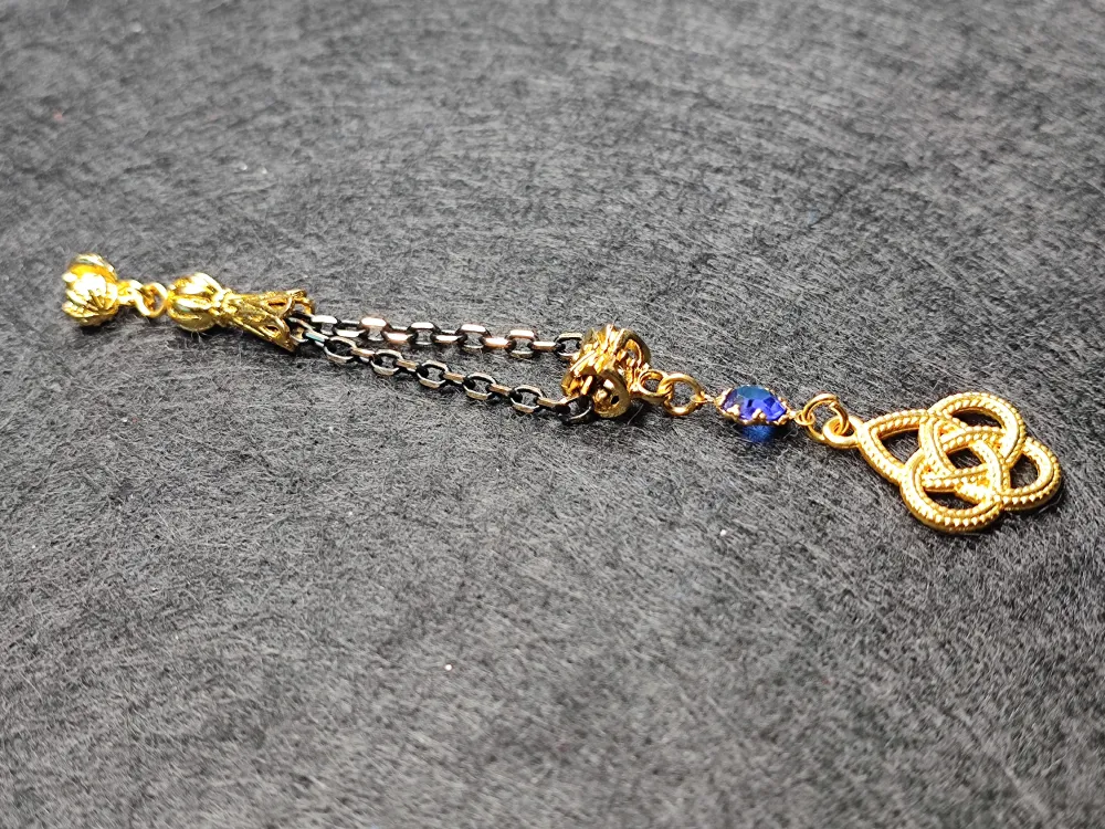 Usta İşçi̇li̇kli̇ Gümüş Kaplama Tesbi̇h Püskülü küçük resim 2