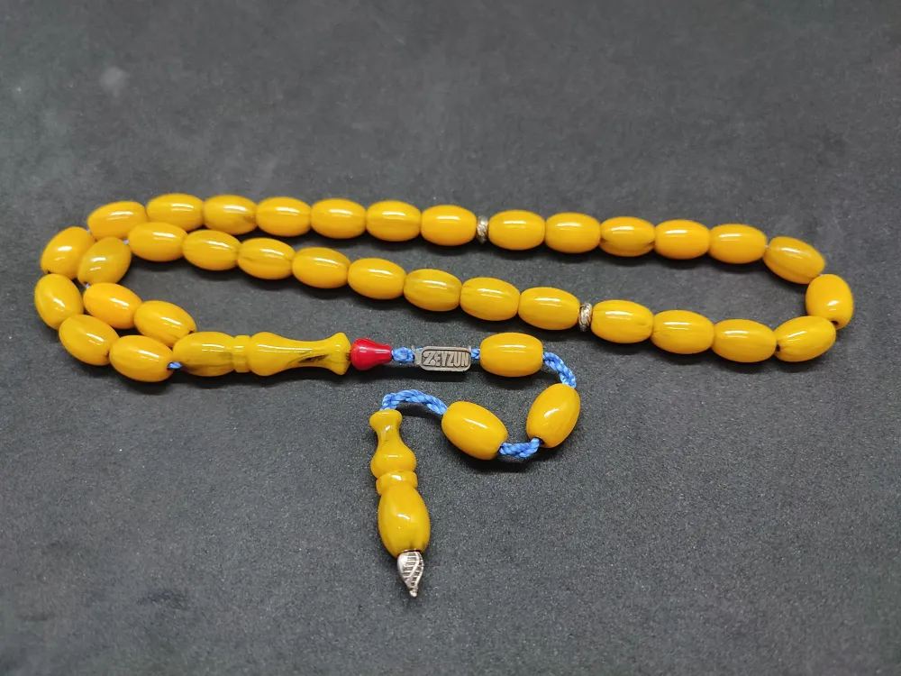 Zeyzun Usta Eseri̇ Di̇k Damar (İmza Çi̇vi̇ Ara Pulları Gümüş) Sıkma Kehri̇bar küçük resim 3