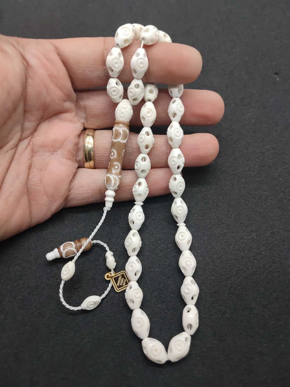 Başka Yerde Yok!!! İskeçeli̇ Cemi̇l Usta Eseri̇ Full Kalem Oyma  Deve Kemi̇ği̇ küçük resim 5