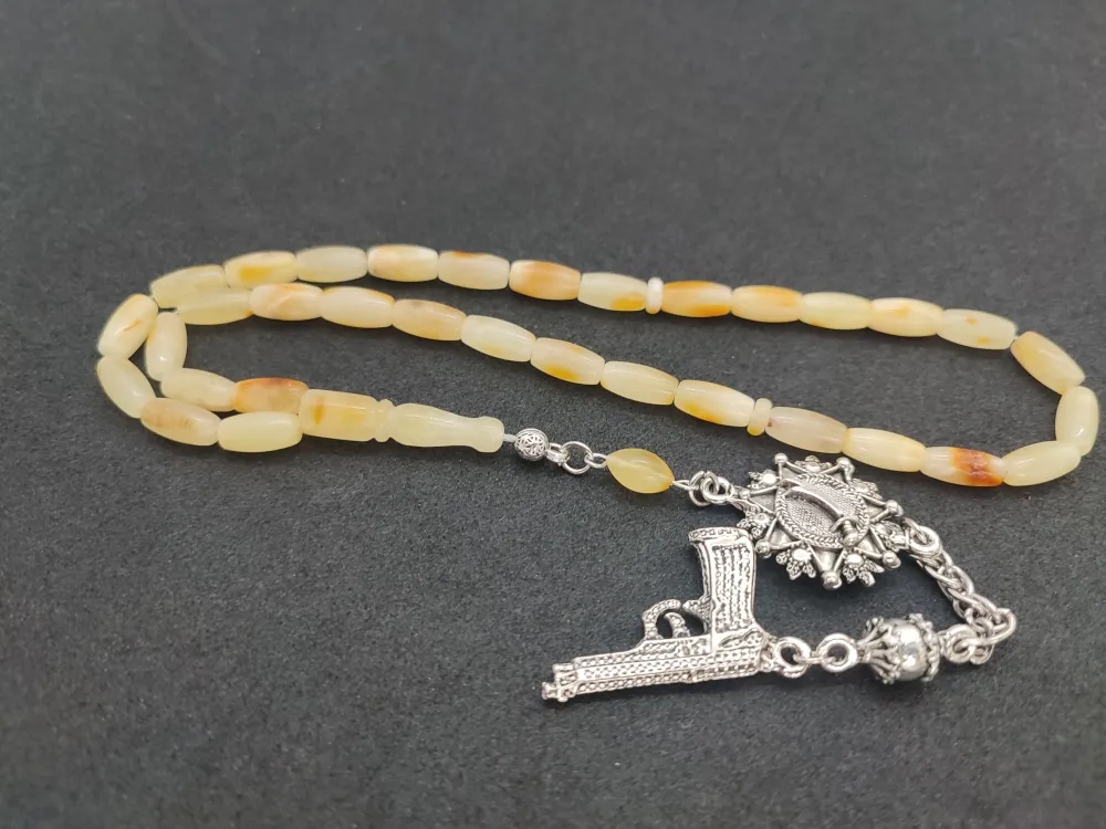 Kaçkar Usta Eseri̇ 10.05 Gr 475 Ayar Gümüş Püsküllü 11.36 Gr Mat Kaya Damla küçük resim 2