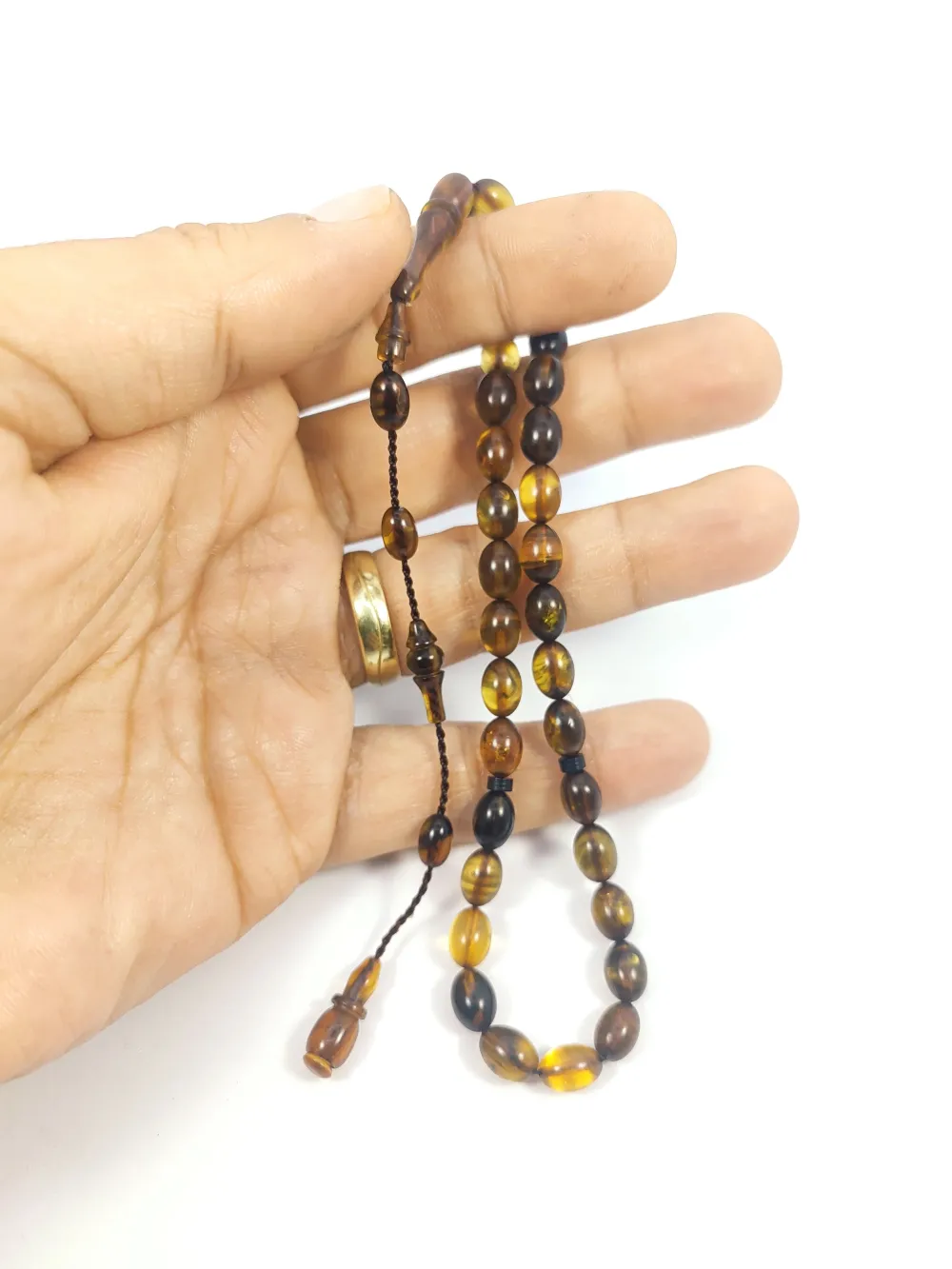 Darabacı Abdullah Usta Eseri̇ El Boy 3 Kat Ci̇lalı Ateş-İ Kehri̇bar küçük resim 4