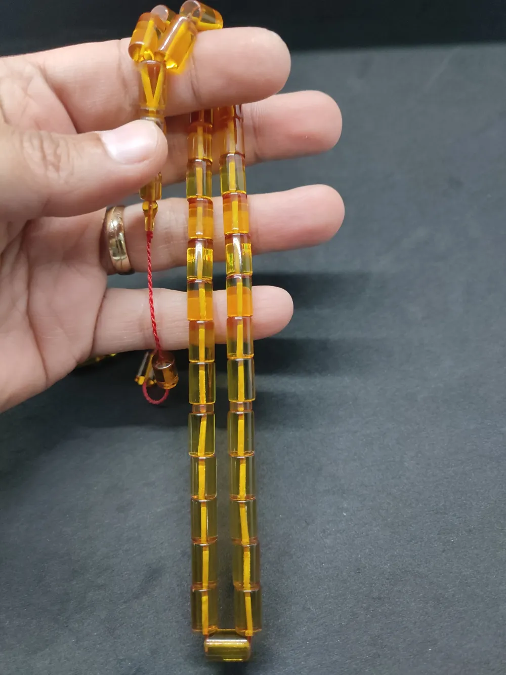 Erhan Turan Usta Eseri̇ 0.6 Şeffaf Deli̇m Çi̇ft Kat Ci̇lalı Ok Gi̇bi̇ Ateş-İ Kehri̇bar  küçük resim 5