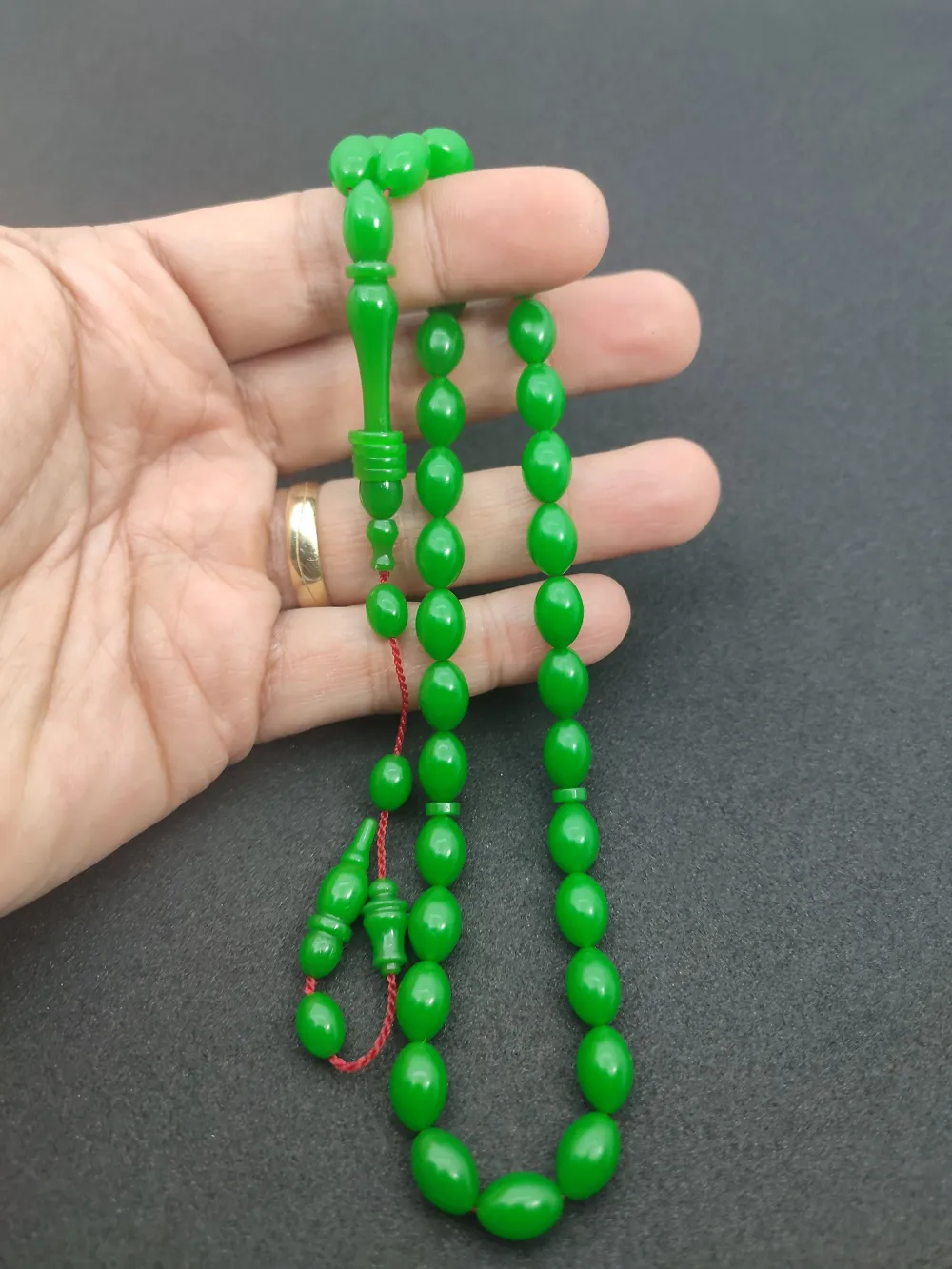 Ahmet Eryılmaz Usta Eseri̇ 0.6 Deli̇m İmame Halkalı Aykırı Renk Sıkma Kehri̇bar küçük resim 5