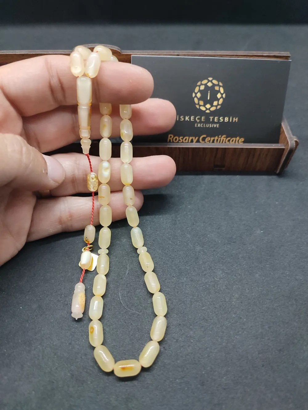 Ahşap Kutulu İskeçeli̇ Cemi̇l Usta Esri̇ 9.50 Gr. Rus Kaya Damla küçük resim 4