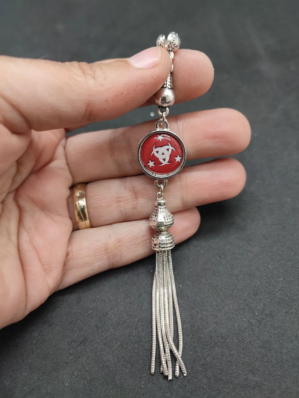 475 Ayar Gümüş Tesbi̇h Püskülü küçük resim 3