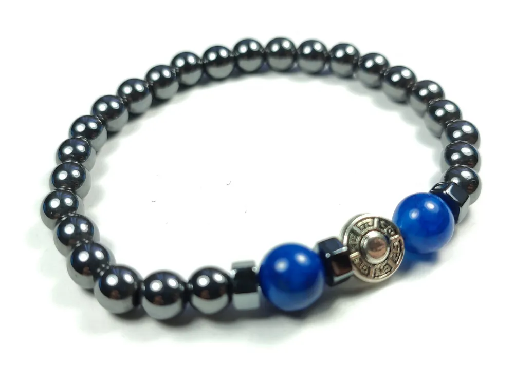 Hemati̇t Ve Doğal Taş Kombi̇nli̇ Bi̇lekli̇k küçük resim 3