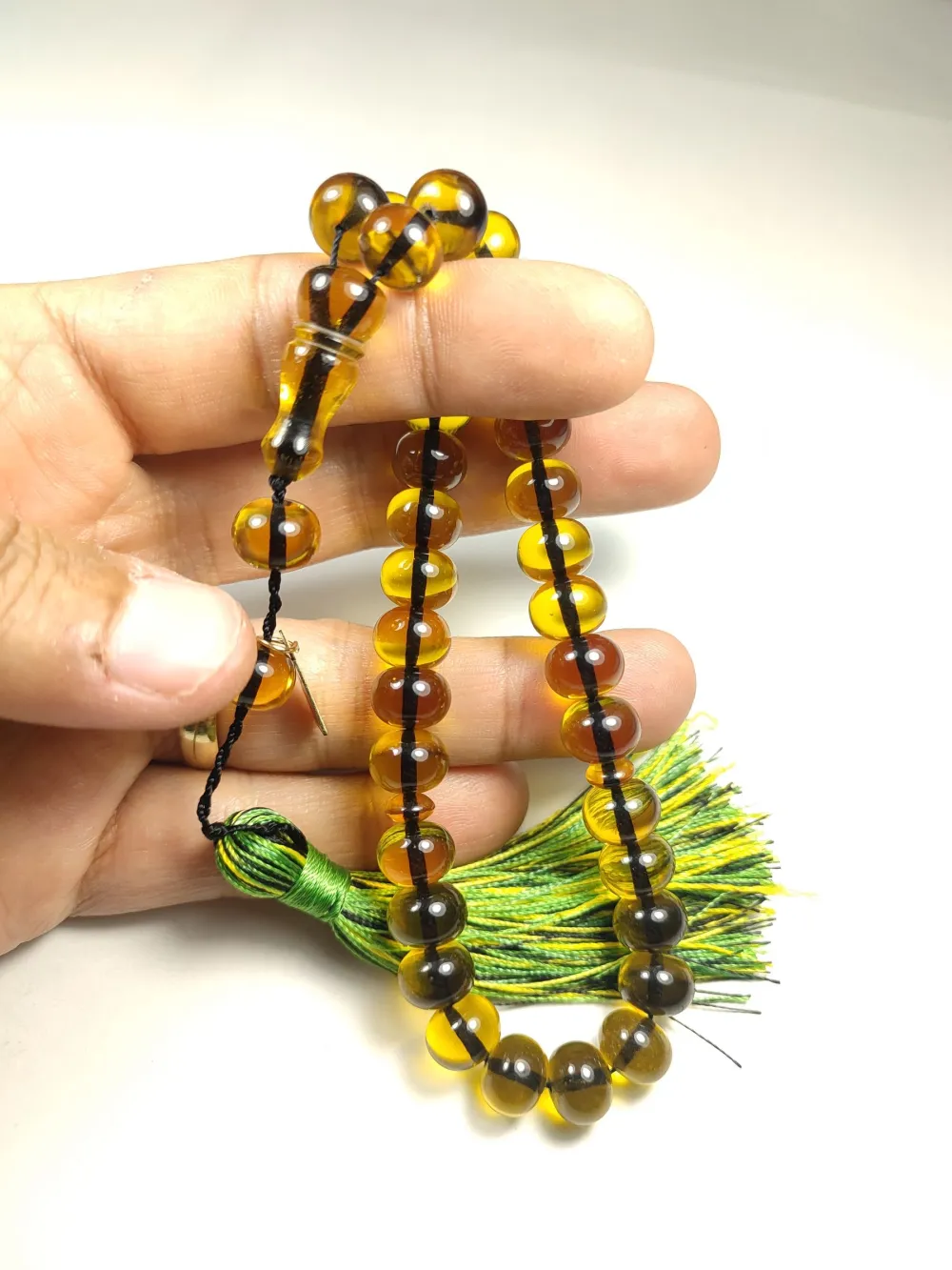 Ebu Zeyn Usta İşi̇ İmzalı Mühürlü Sıkma Kehri̇bar küçük resim 4