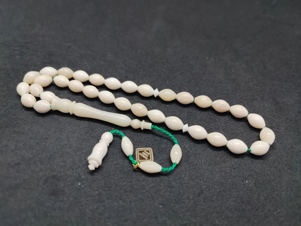 İskeçeli̇ Cemi̇l Usta Eseri̇ Sülün İmame El Boy  Naturel Bali̇na Kemi̇ği̇ küçük resim 3