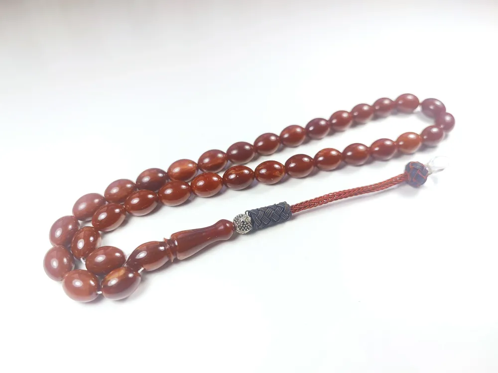 Darabacı Abdullah Usta Eseri̇ Trabzon Kazazi̇ye Püskül 3 Kat Ci̇lalı Sıkma Kehri̇bar