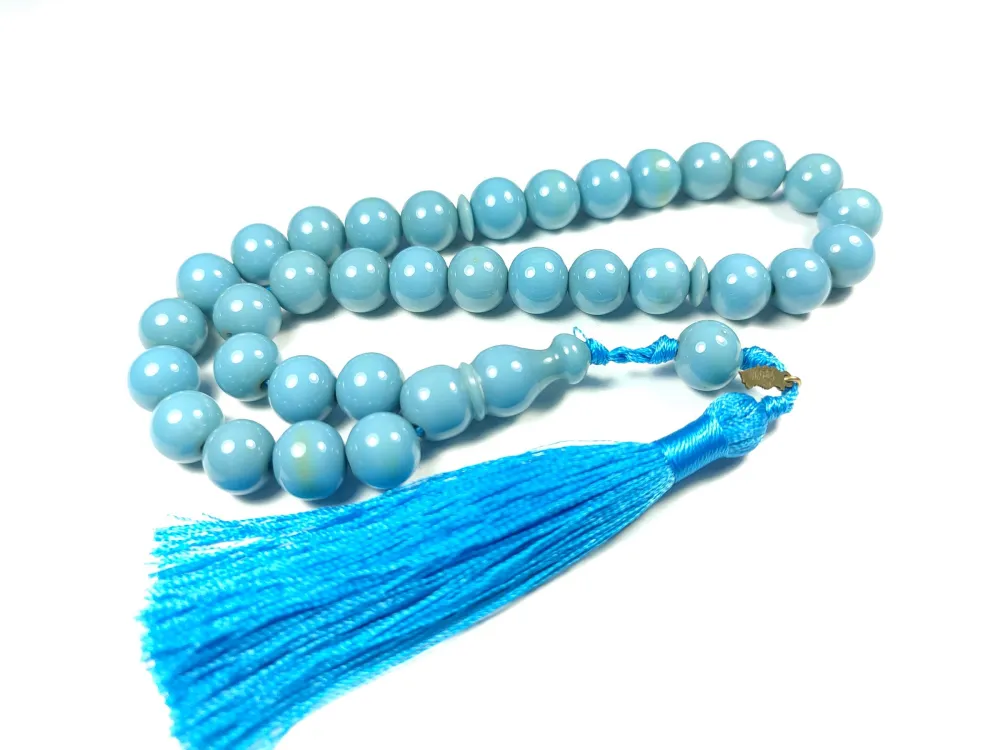 Ebu Zeyn Usta İşi̇ İmzalı Mühürlü Sıkma Kehri̇bar küçük resim 3