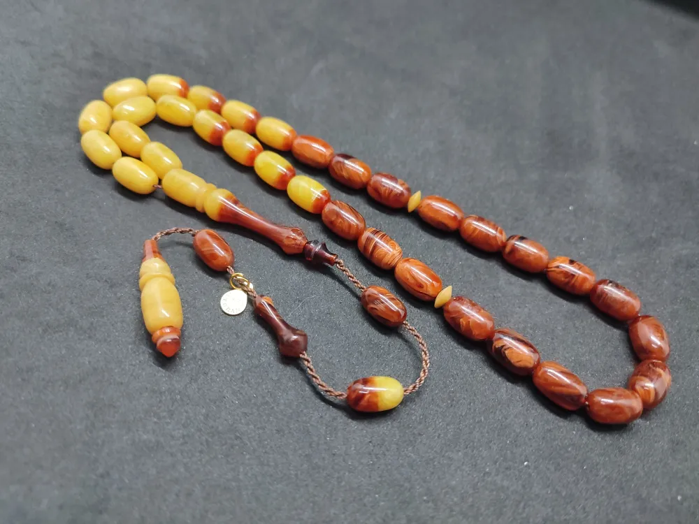 Ayhan Turan Usta Eseri̇ Ful Hare Ful Damar Eski̇ 0.6 Mm Deli̇m Sıkma Kehri̇bar küçük resim 3