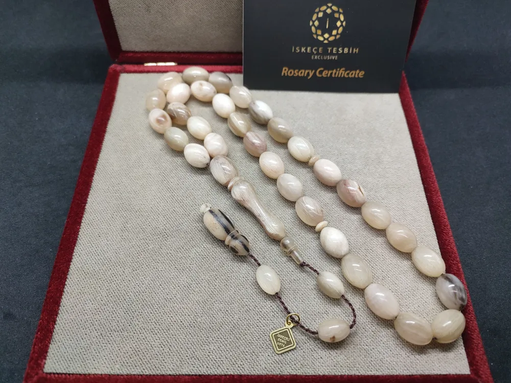 İskeçeli̇ Cemi̇l Usta Eseri̇ 37.02 Gr. İri̇ Boy Ti̇bet Yak Boynuzu küçük resim 2