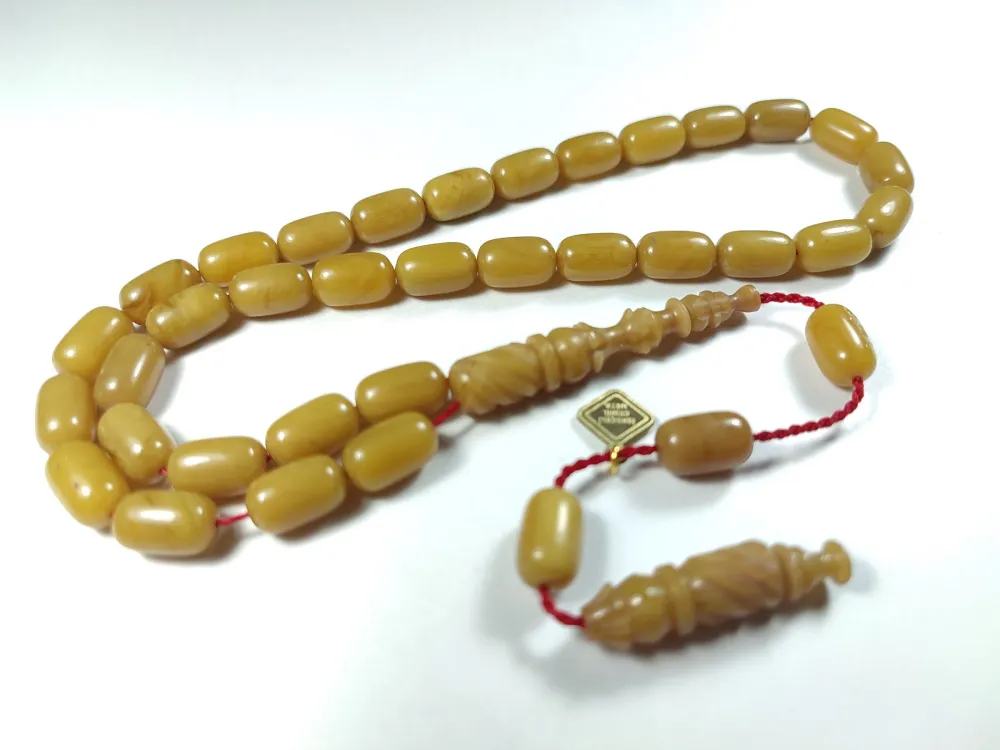 İskeçeli̇ Cemi̇l Usta İşi̇ İmzalı Sıkma Kehri̇bar