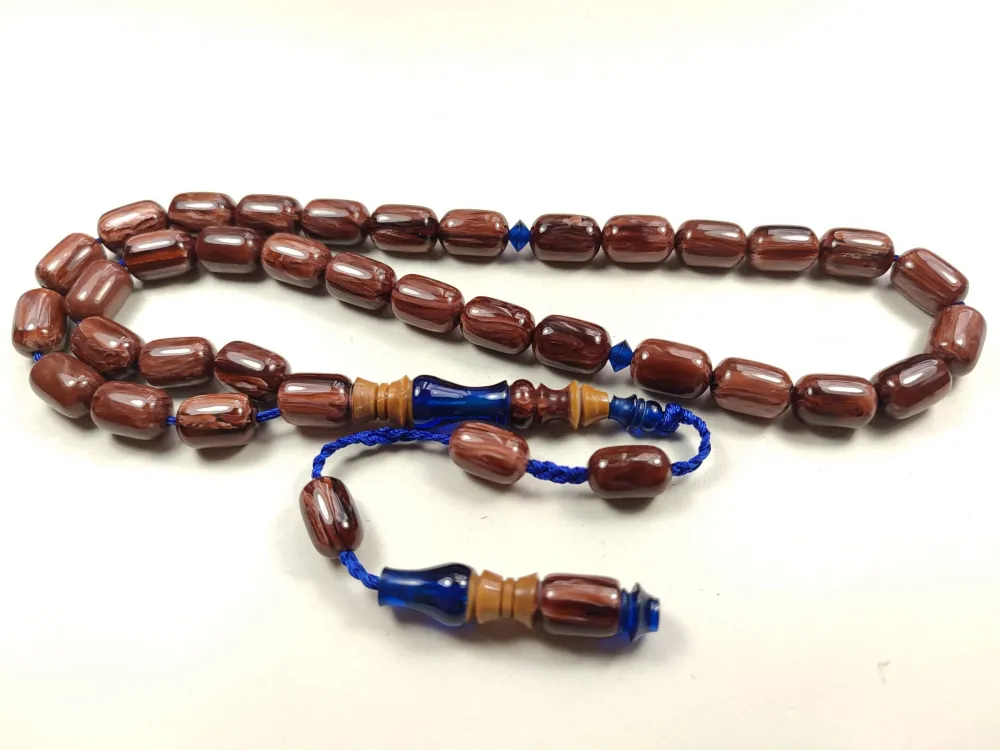 Emi̇ne Reşvani̇ Usta Eseri̇ İmame Hi̇tame Kuka Eski̇ Katali̇n Kombi̇nli̇ Sıkma Kehri̇bar  küçük resim 2