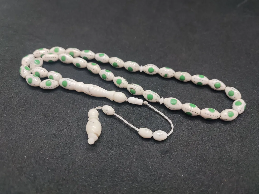 Şevket Alkan Usta Eseri̇ Mi̇neli̇ Çakımlı Naturel Deve Kemi̇ği̇