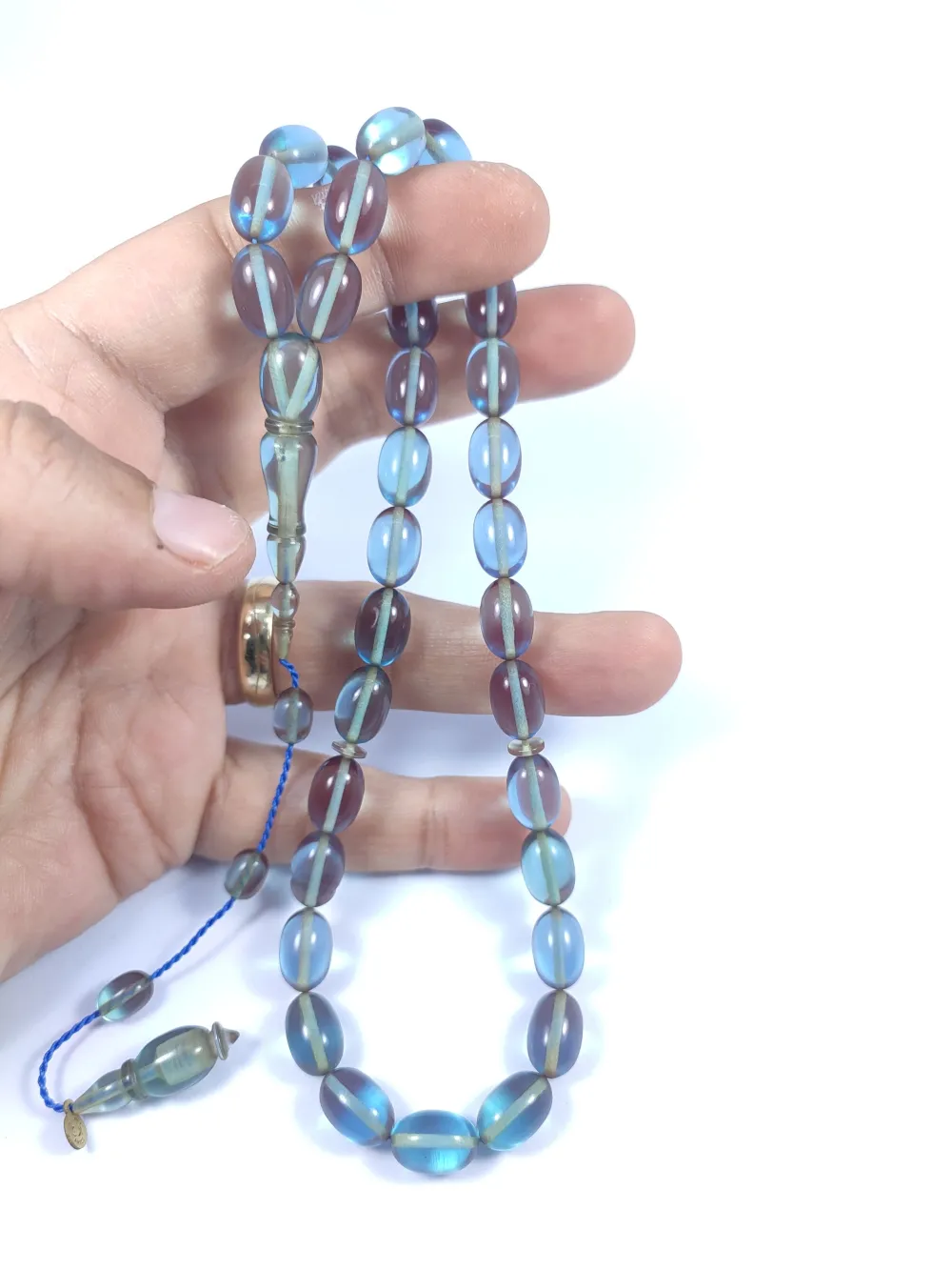 Mehmet Arıcı Usta Eseri̇ 0.6 Mm Deli̇m Çi̇ft Zımpara Çi̇ft Ci̇lalı Ateş-İ Kehri̇bar küçük resim 5