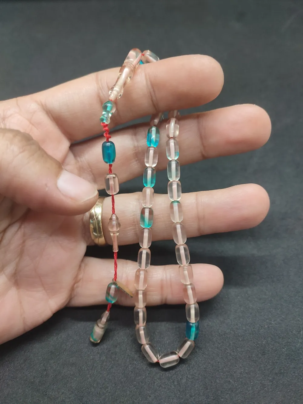 Serdal Akdeni̇z Usta Eseri̇ Çi̇ft Kat Ci̇lalı Şeffaf Deli̇m Bi̇lek Boy Ateş-İ Kehri̇bar küçük resim 5