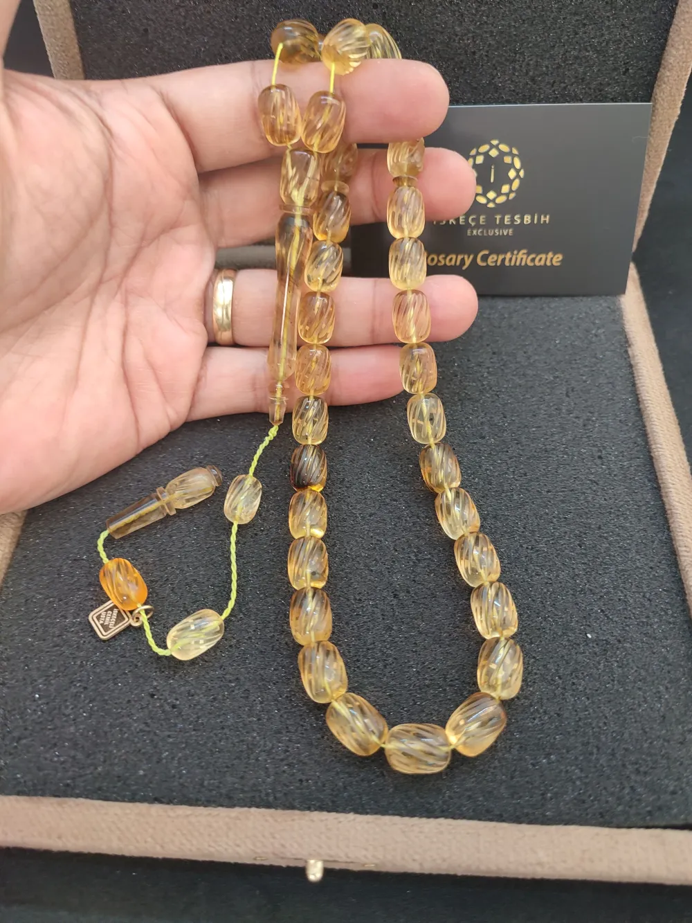 İskeçeli̇ Cemi̇l Usta Eseri̇ Vıp Kutulu 30.25 Gr. Kalem Oyma Ukrayna Damla Kaya küçük resim 5