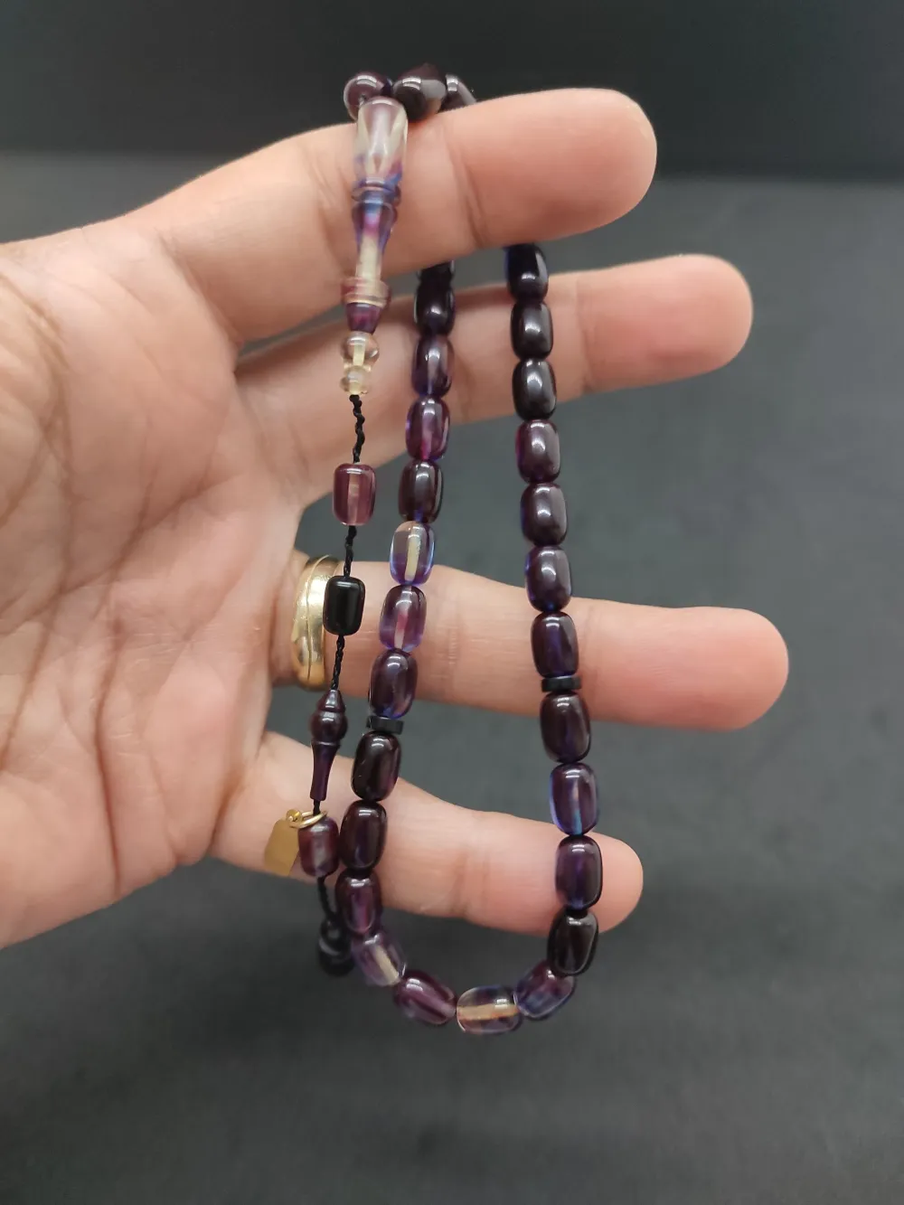 Furkan Gül Usta Eseri̇ El Boy İmame Halkalı Ateş-İ Kehri̇bar küçük resim 4