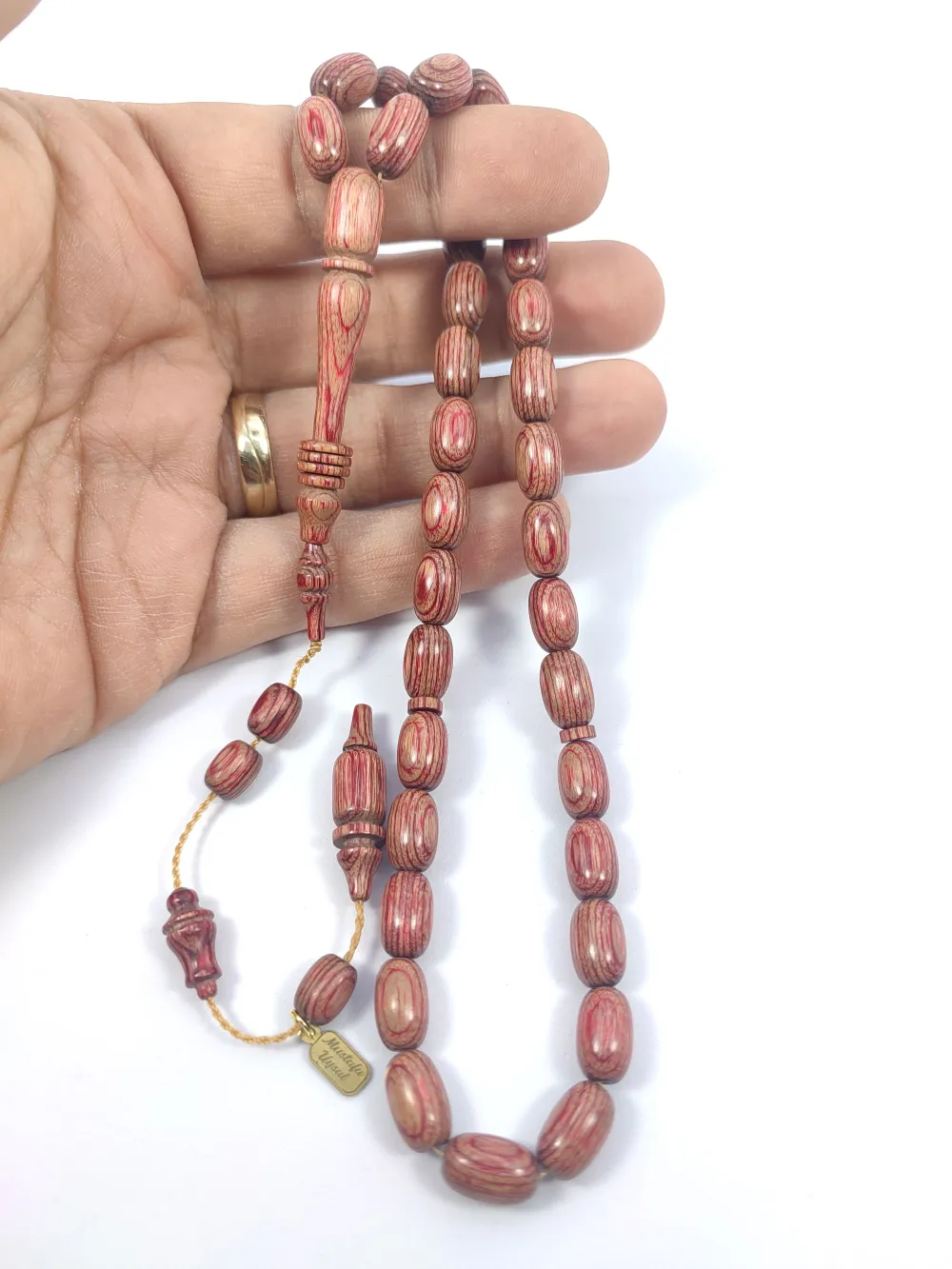 Hali̇l Hi̇lmi̇ Usta İşi̇ İmzalı Halkalı Nadi̇r Tür Nadi̇r Renk Doğal Kafur Ağacı küçük resim 4