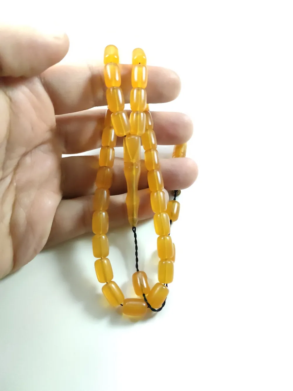 Erkan Çubukçu Usta İşi̇ İmzalı Mühürlü Sıkma Kehri̇bar küçük resim 5