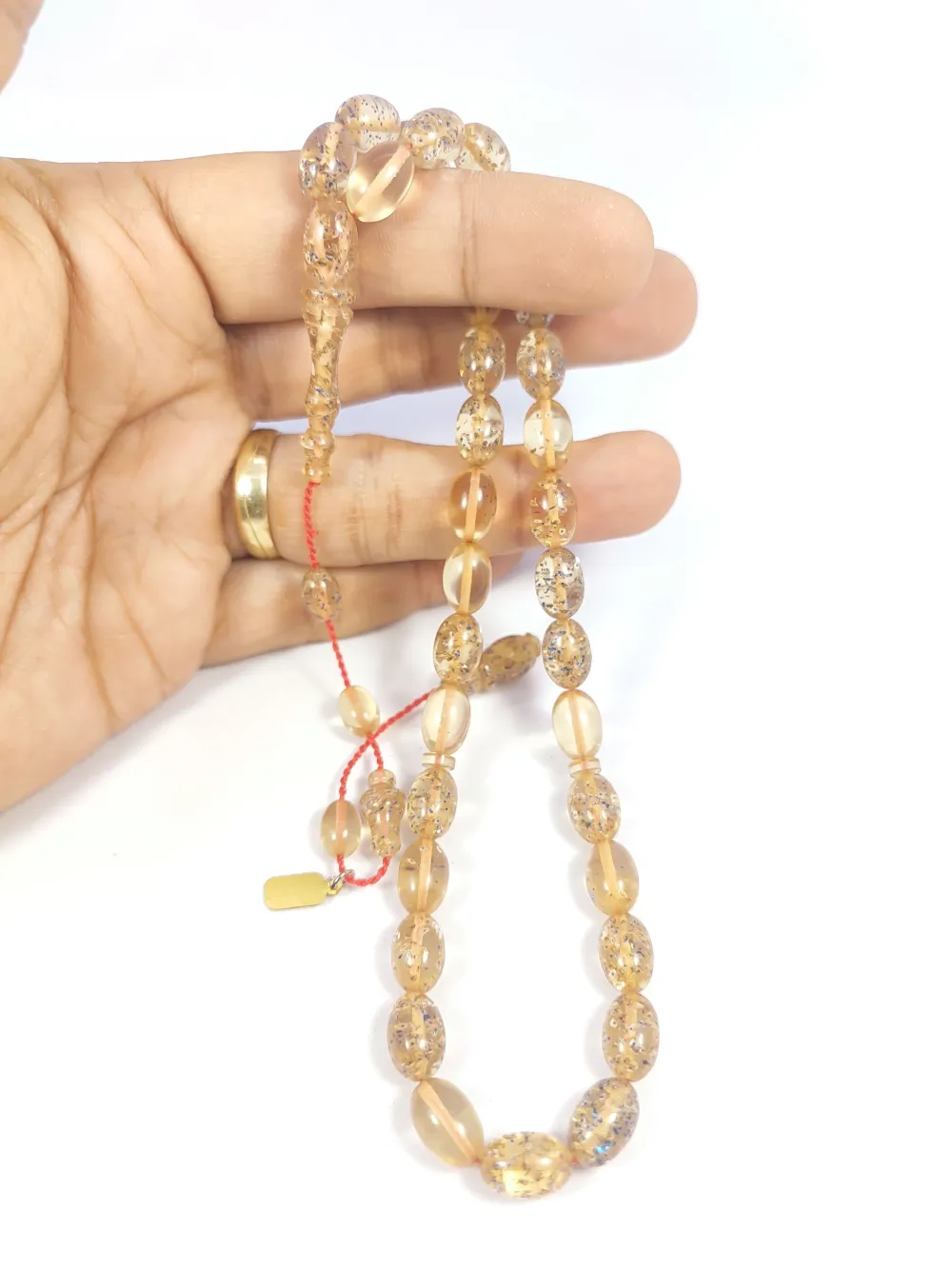 Mesut Elma Usta Eseri̇ 0.6 Deli̇m Çi̇ft Ci̇lalı Gümüş Varaklı Ateş-İ Kehri̇bar küçük resim 3